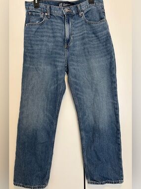 GAP Women Classic Blue Jeans - Straight Fit cropped